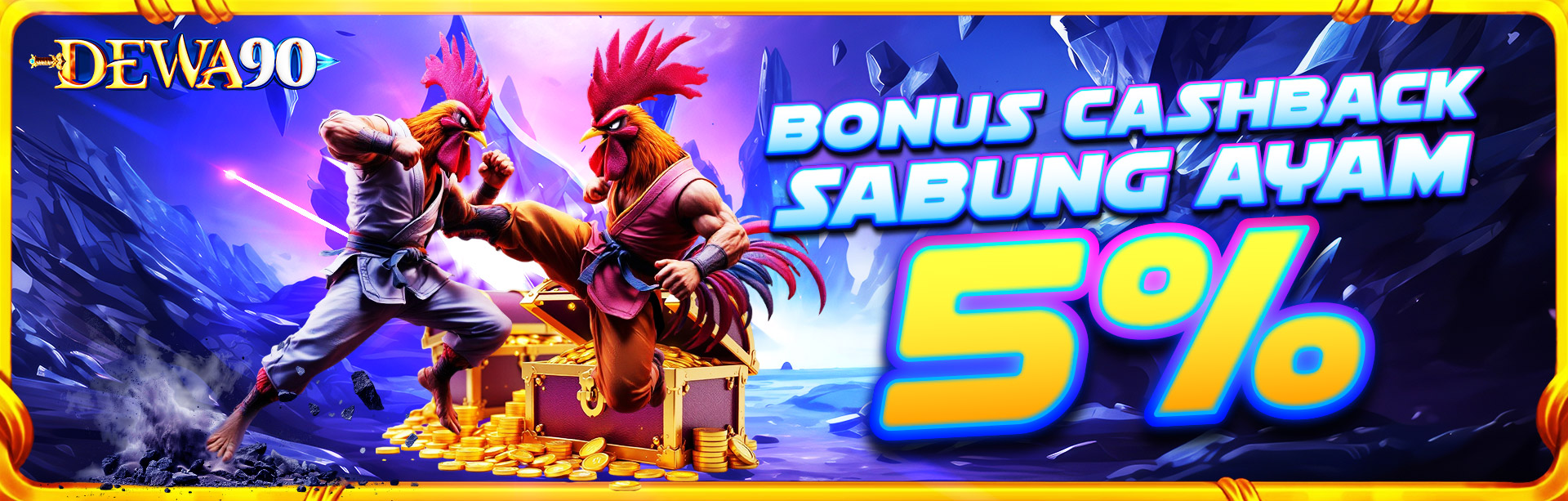 BONUS CASHBACK 5% SABUNG AYAM