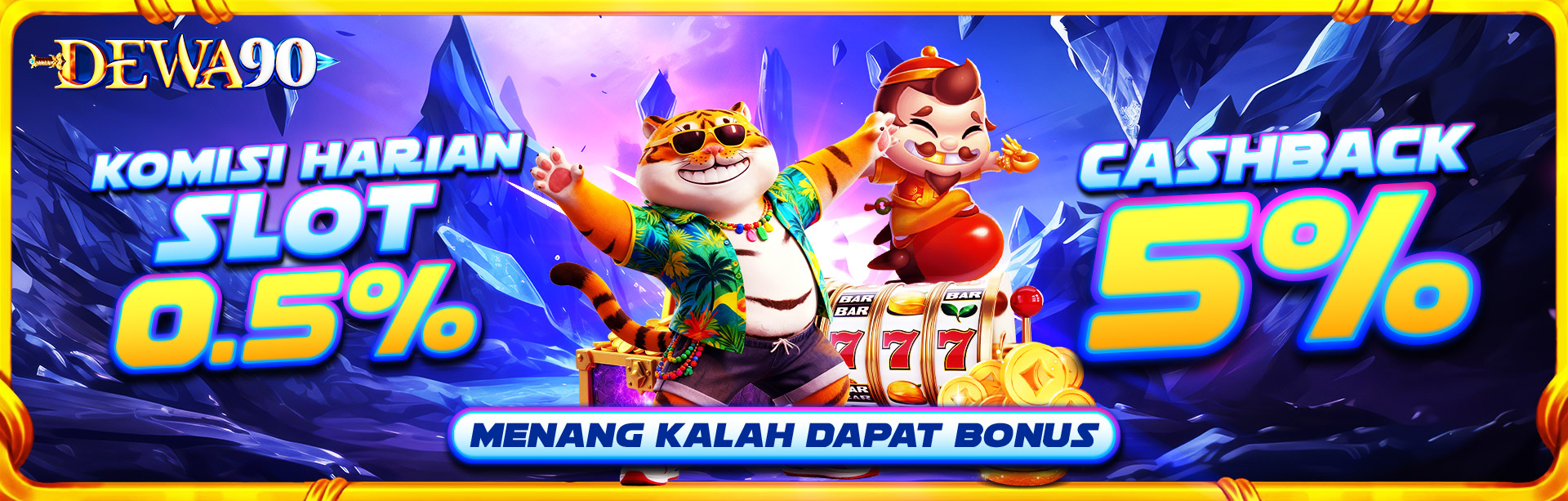 KOMISI HARIAN SLOT 0.5% & CASHBACK SLOT 5%